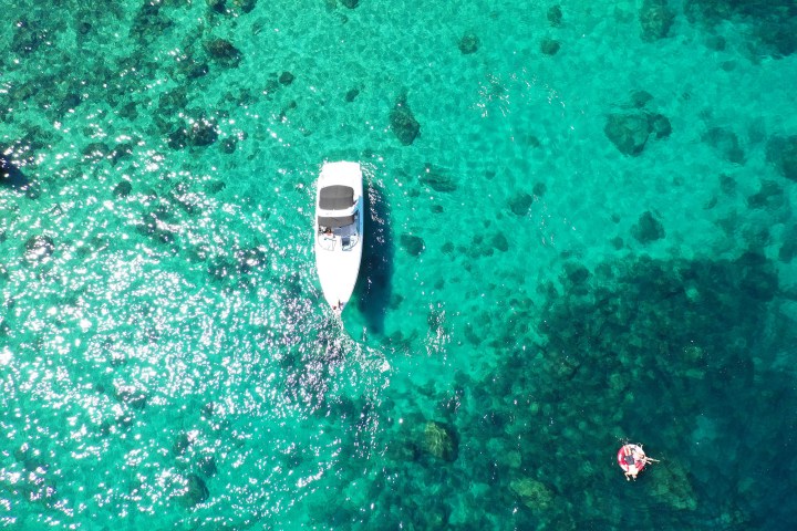 a close up of a swimming pool